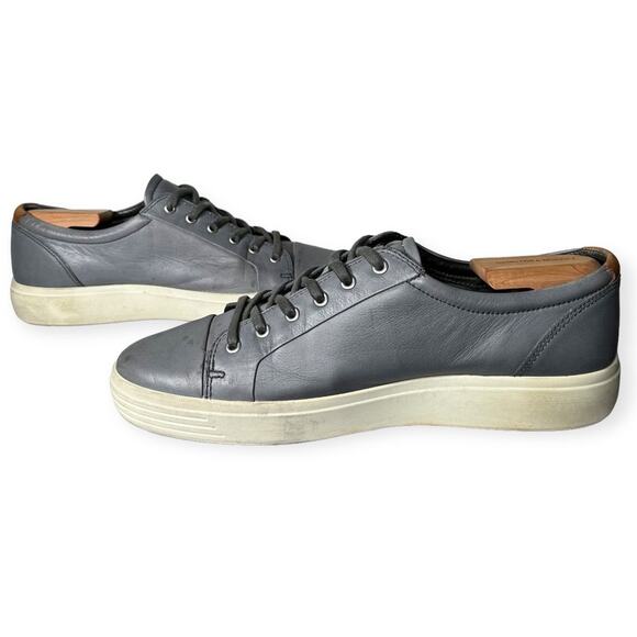 ECCO Men Soft 7 Sneaker Leather Gray EU 46 US 13 - Picture 5 of 8